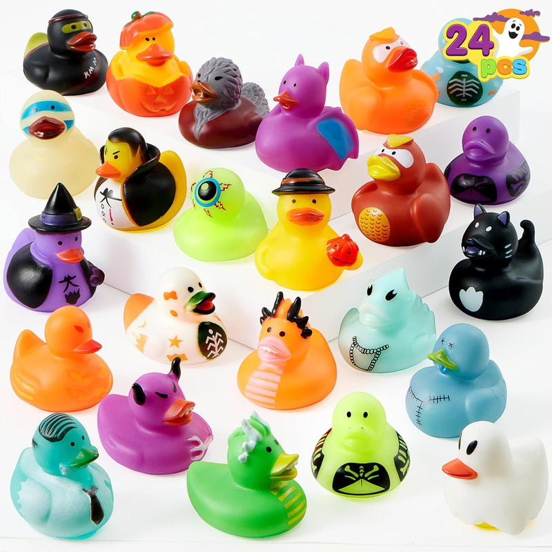 24Pcs Halloween Floating Rubber Ducks