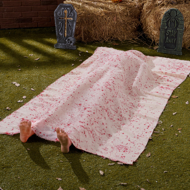 Halloween Decorations 5 Ft Scary Inflatable Body Covered Show feet