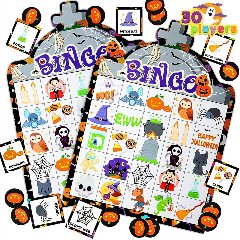 28pcs Halloween Bingo Card Game