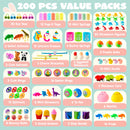 200 PCS Prefilled Easter Eggs with Toys for Easter Hunt & Party Favors