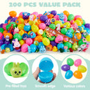 200Pcs 2.36in Cute Toys and Stickers Prefilled Easter Eggs for Easter Egg Hunt