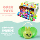 200Pcs 2.36in Cute Toys and Stickers Prefilled Easter Eggs for Easter Egg Hunt