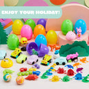 200Pcs 2.3in Assorted Toys Prefilled Easter Eggs for Easter Egg Hunt