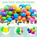 200Pcs 2.3in Assorted Toys Prefilled Easter Eggs for Easter Egg Hunt