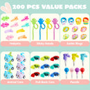 200Pcs 2.3in Prefilled Eggs Packed with Assorted Toys for Easter Egg Hunt