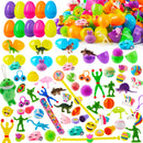 200 Pcs Prefilled Easter Eggs with Toys & Stickers, Easter Party Favors for Kids