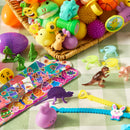 200 Pcs Prefilled Easter Eggs with Toys & Stickers, Easter Party Favors for Kids