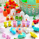 200 Pcs Prefilled Easter Eggs with Toys & Stickers, Easter Party Favors for Kids