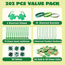 202Pcs St Patrick’s Day Party Favor Set