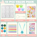 20 Pcs DIY Easter Egg Decorating Kit for Kids Party & Craft Activities