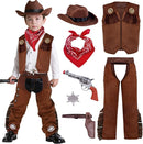 JOYIN Boys Cowboy Hat Costume - Kids Halloween Western Outfit Set