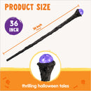 Halloween LED Witch Staff, Light Up Magic Vintage Walking Cane