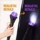 Halloween LED Witch Staff, Light Up Magic Vintage Walking Cane