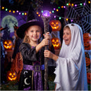 Halloween LED Witch Staff, Light Up Magic Vintage Walking Cane