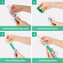 LED Light-Up Radioactive Syringe Prop - Mad Scientist Costume Accessory