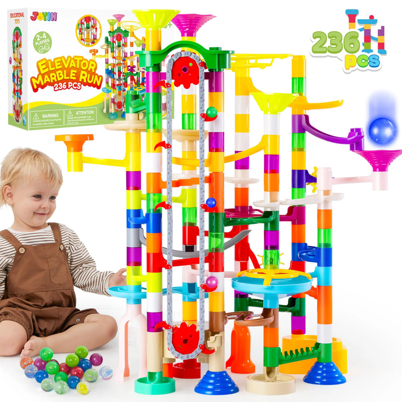 236Pcs with Motorized Elevator Construction STEM Educational Building Blocks Toys