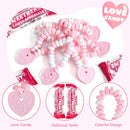 24PCS Valentines Day Candy Bracelets - Party Favor, Holiday Reward