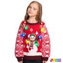 24 Packs Christmas 9 LED Light Up Bulb Necklaces Costume Accessories