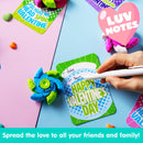 24 Packs Valentine's Day Plastic Fidget Spinners with 6-Design Gift Cards