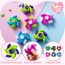 24 Packs Valentine's Day Plastic Fidget Spinners with 6-Design Gift Cards