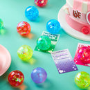 24 Packs Valentine’s Day Stretchy Balls with Cards, Classroom Exchange Gift for Kids