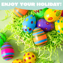 24Pcs 3.15in Colorful Plastic Easter Egg Shells, Fillable Empty Eggs Bulks for Easter Egg Hunt