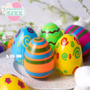 24Pcs 3.15in Colorful Plastic Easter Egg Shells, Fillable Empty Eggs Bulks for Easter Egg Hunt