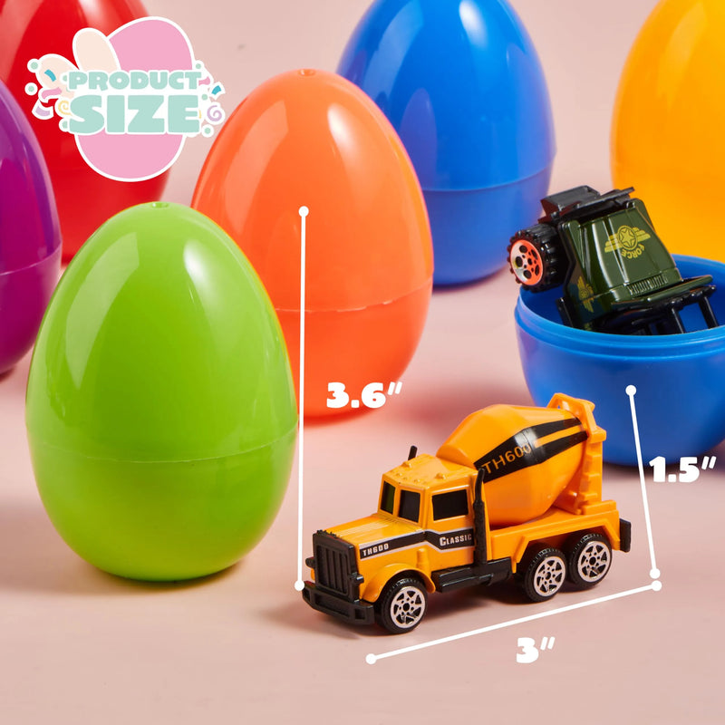 24Pcs Cars Prefilled Easter Eggs