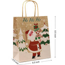 24Pcs Christmas Kraft Gift Bags with Assorted Christmas Prints