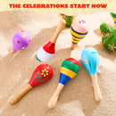 24Pcs Cinco De Mayo Mini Wooden Maracas for Kids