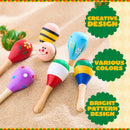 24Pcs Cinco De Mayo Mini Wooden Maracas for Kids
