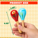 24Pcs Cinco De Mayo Mini Wooden Maracas for Kids