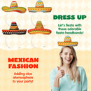 24Pcs Cinco de Mayo Sombrero Headbands for Mexican Themed Fiesta Party