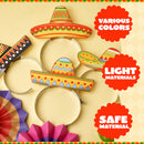 24Pcs Cinco de Mayo Sombrero Headbands for Mexican Themed Fiesta Party