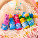 24Pcs Easter Bubble Wands, 8 desigs Bubble Wands with Animal and Easter Egg Characters