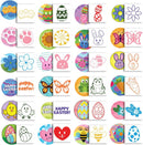 24 Pcs Easter Egg Stampers Toys for Egg Hunt, Party Favors & Classroom Prizes