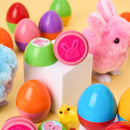 24 Pcs Easter Egg Stampers Toys for Egg Hunt, Party Favors & Classroom Prizes