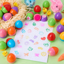 24 Pcs Easter Egg Stampers Toys for Egg Hunt, Party Favors & Classroom Prizes