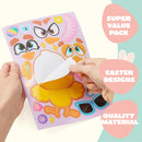 24Pcs Easter Match Make a Face Stickers with Chick Bunny Sheep Egg Pattern