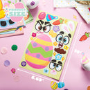 24Pcs Easter Match Make a Face Stickers with Chick Bunny Sheep Egg Pattern