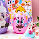 24Pcs Easter Match Make a Face Stickers with Chick Bunny Sheep Egg Pattern