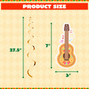 24Pcs Mexican Fiesta Hanging Swirl Decorations for Fiesta Taco Bar Party Decor