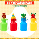 24 Pcs Mexican Mini Bubble Wands Set for Cinco De Mayo Birthday Party