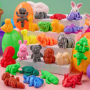 24 Pcs Prefilled Easter Eggs 3D Printed Articulated Toys, Party Favors for Kids