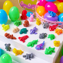 24 Pcs Prefilled Easter Eggs 3D Printed Articulated Toys, Party Favors for Kids
