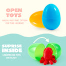 24 Pcs Prefilled Easter Eggs 3D Printed Articulated Toys, Party Favors for Kids