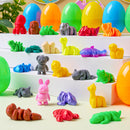 24 Pcs Prefilled Easter Eggs 3D Printed Articulated Toys, Party Favors for Kids