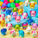 24Pcs Prefilled Easter Eggs with Axolotl Squishy Toys for Egg Hunt, Party Favors & Basket Stuffers