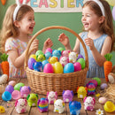 24Pcs Prefilled Easter Eggs with Axolotl Squishy Toys for Egg Hunt, Party Favors & Basket Stuffers