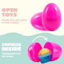 24Pcs Prefilled Easter Eggs with Fast Food & Dessert Mochi Squishy Toys for Egg Hunt, Party Favors & Basket Stuffers